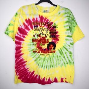 *Tie Dye* Caribbean Tourist Graphic T Shirt